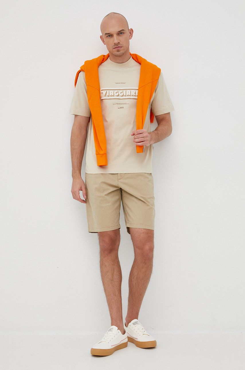 GAP szorty męskie kolor beżowy