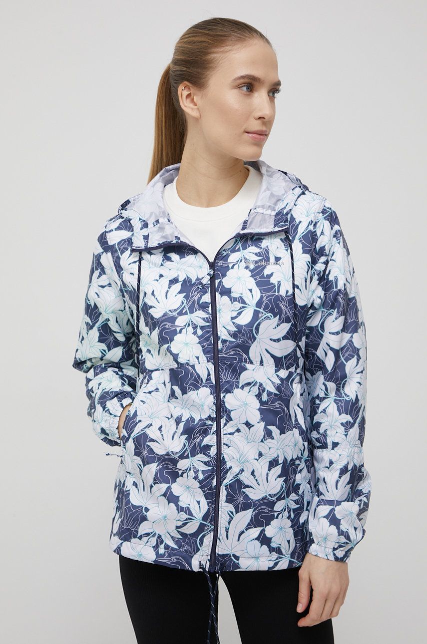 Columbia kurtka damska kolor granatowy przejściowa