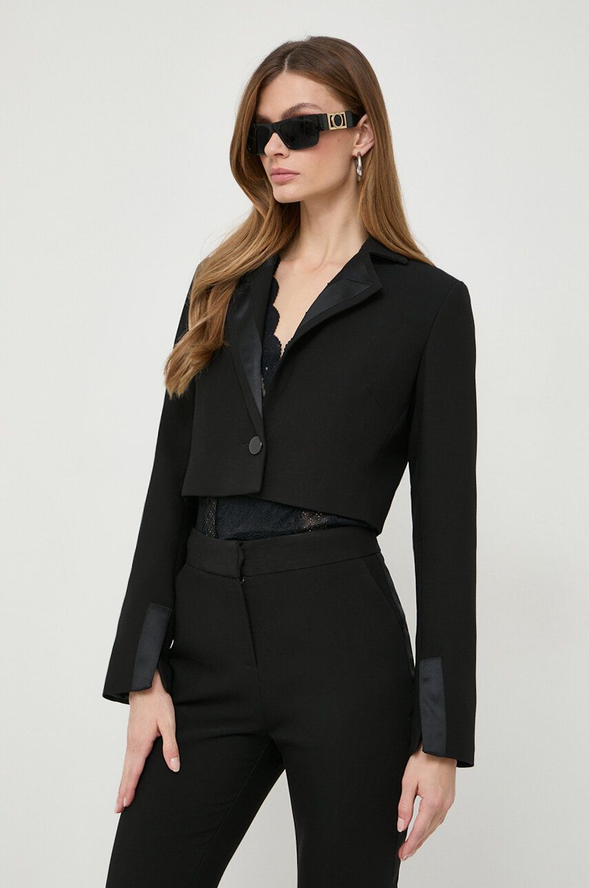 Morgan marynarka kolor czarny jednorzędowa gładka