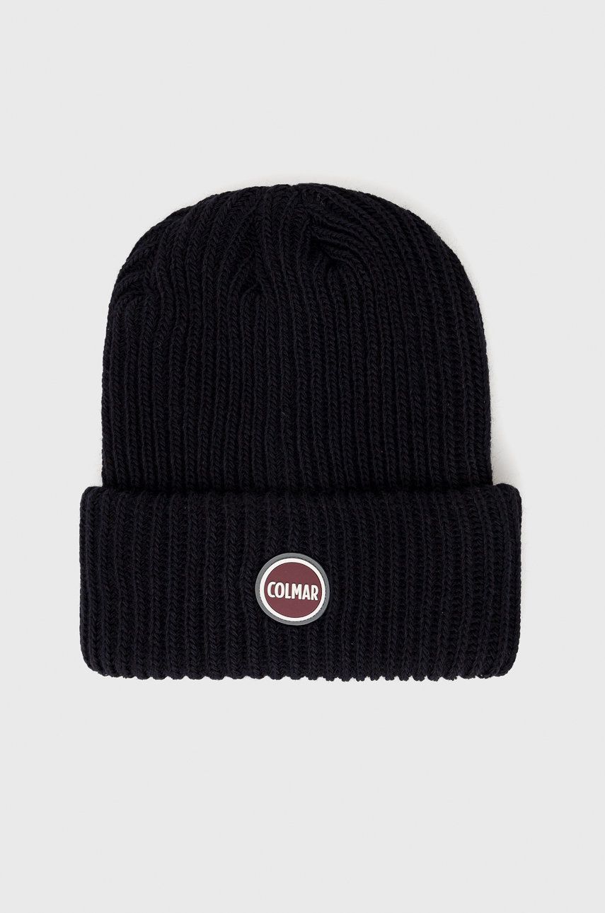 Colmar Czapka kolor granatowy z grubej dzianiny