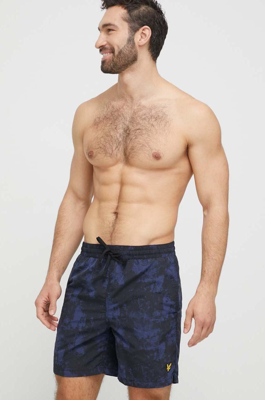 Lyle & Scott szorty kąpielowe kolor granatowy