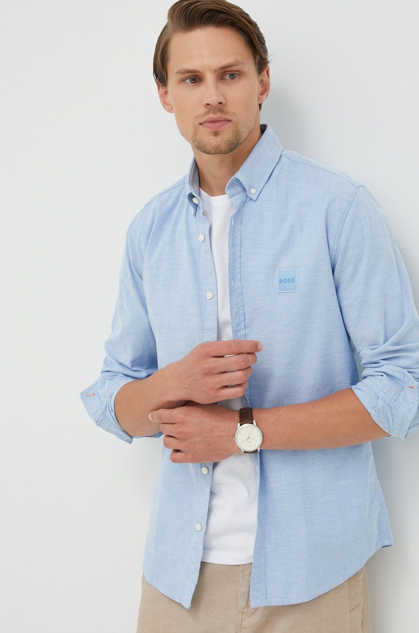 BOSS koszula Boss Casual 50467324 męska slim z kołnierzykiem button-down