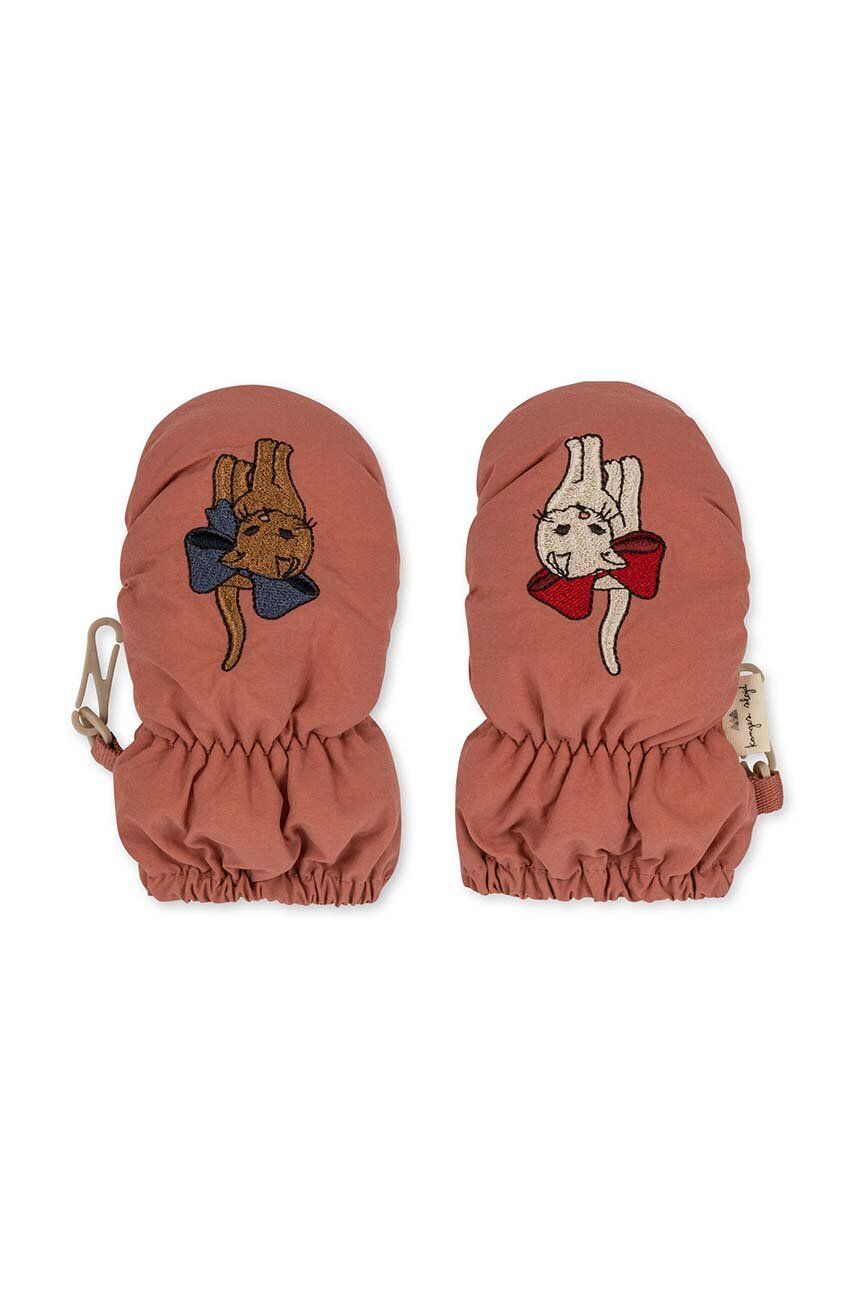 Konges Sløjd rękawiczki dziecięce kolor czerwony