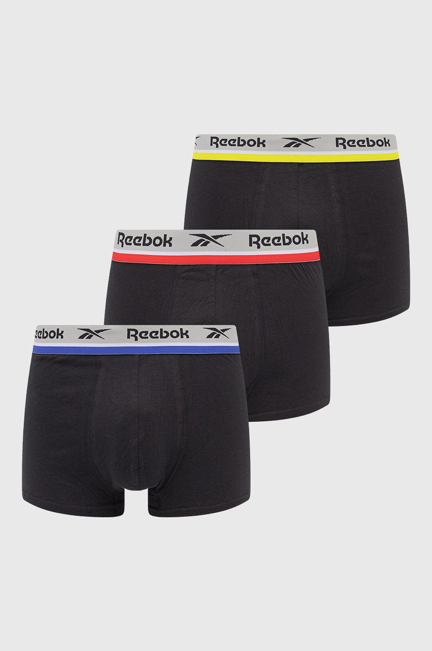 Reebok Bokserki (3-pack) U5.F8354 męskie kolor czarny