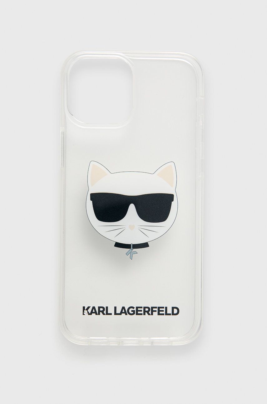 Karl Lagerfeld Etui na telefon iPhone 13 Mini KLHCP13SCTR kolor transparentny