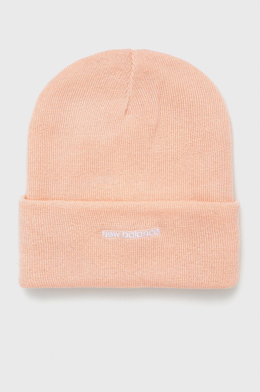 New Balance Czapka LAH13032PIE kolor różowy