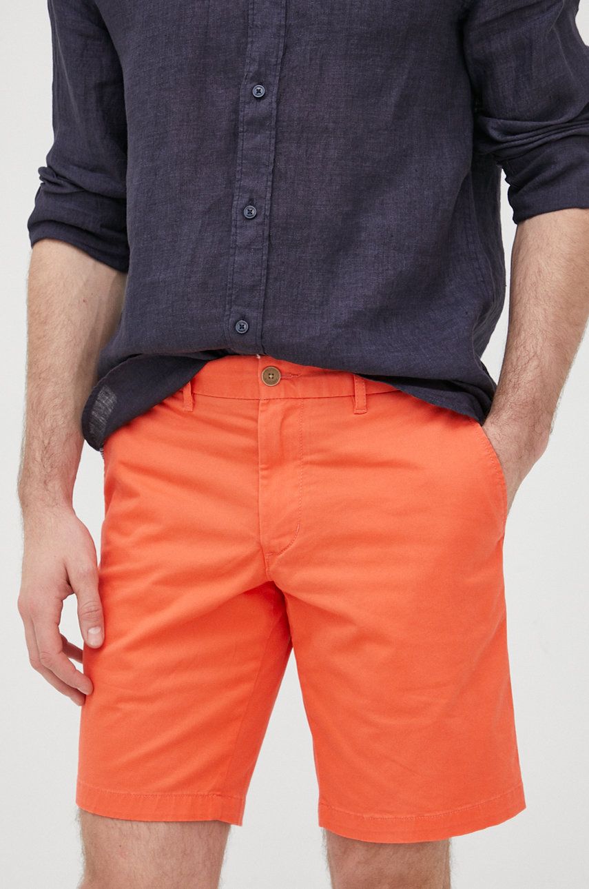 Tommy Hilfiger szorty BROOKLYN 1985 męskie kolor pomarańczowy