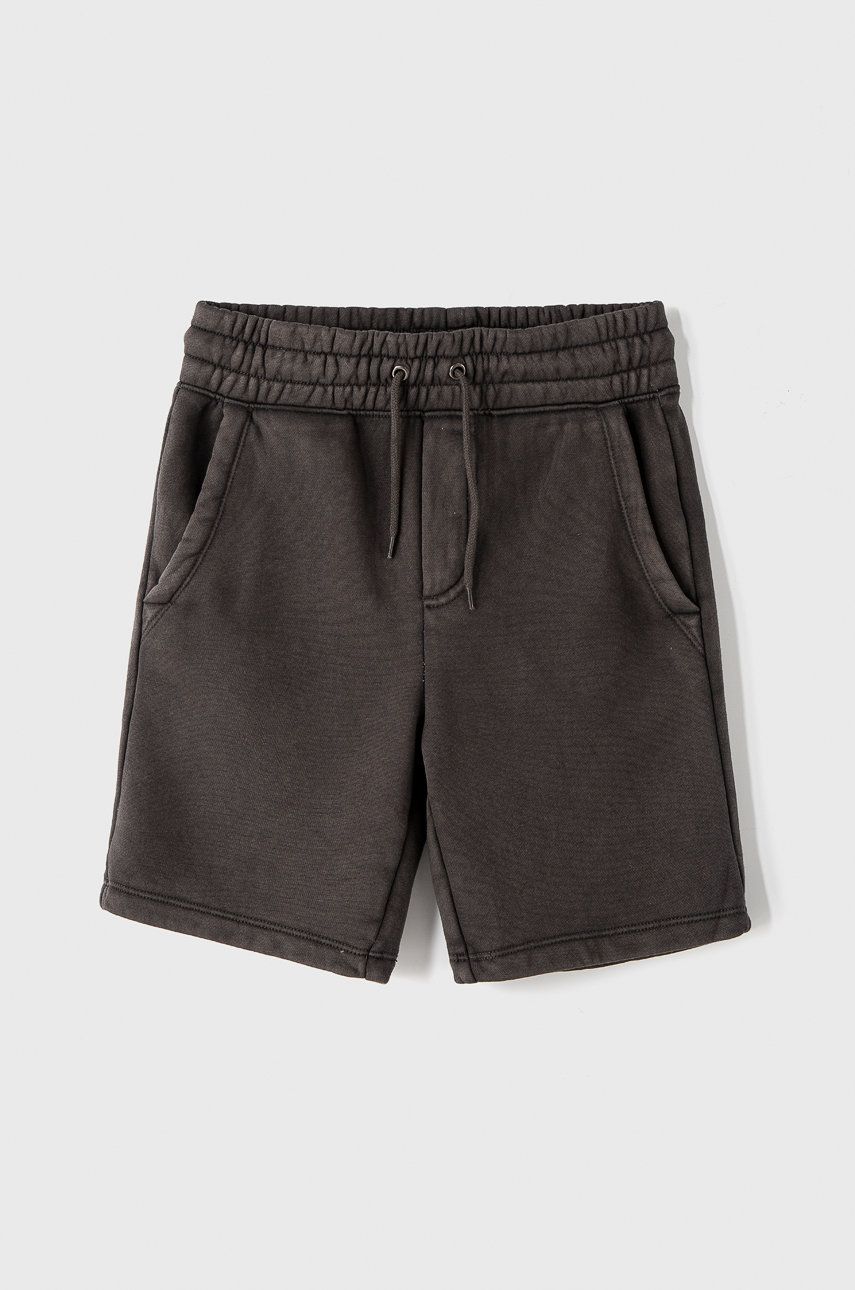 GAP Szorty dziecięce kolor szary regulowana talia