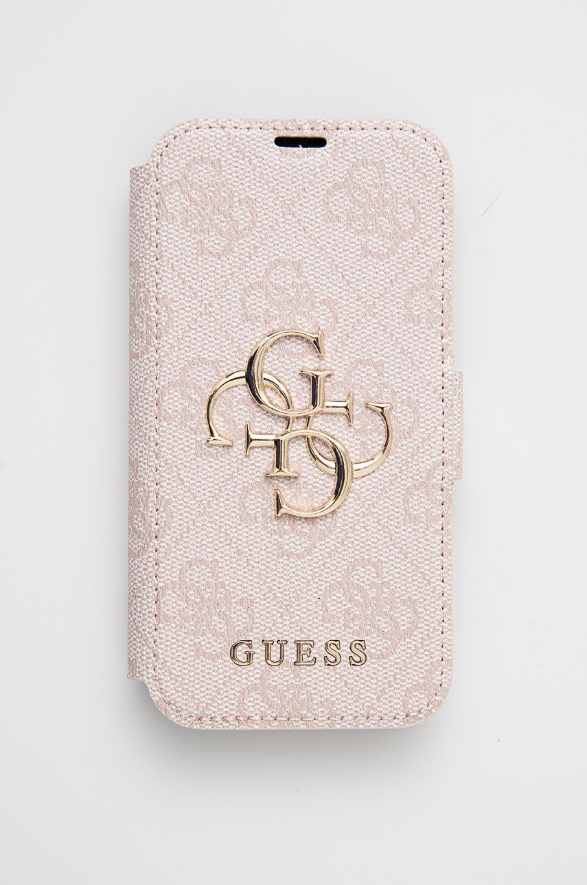 Guess Etui na telefon iPhone 13 Mini kolor różowy