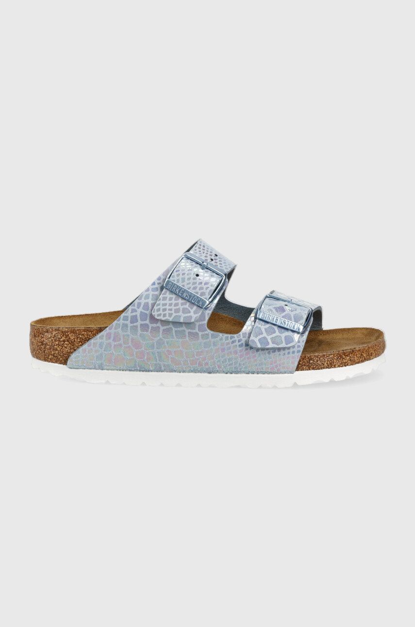 Birkenstock klapki Arizona damskie kolor niebieski 1025860