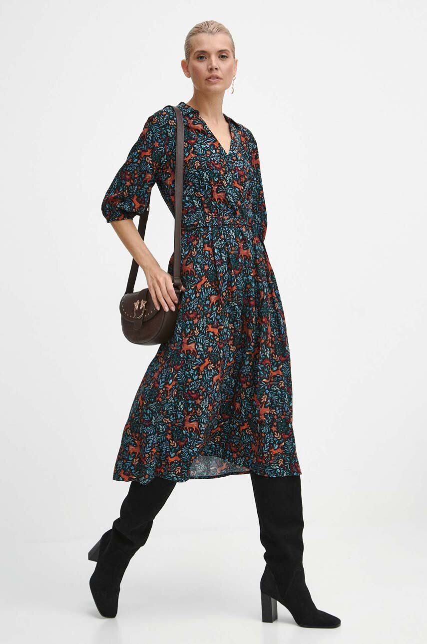 Medicine sukienka midi rozkloszowana