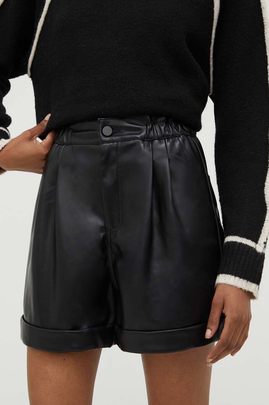 Answear Lab szorty damskie kolor czarny gładkie high waist