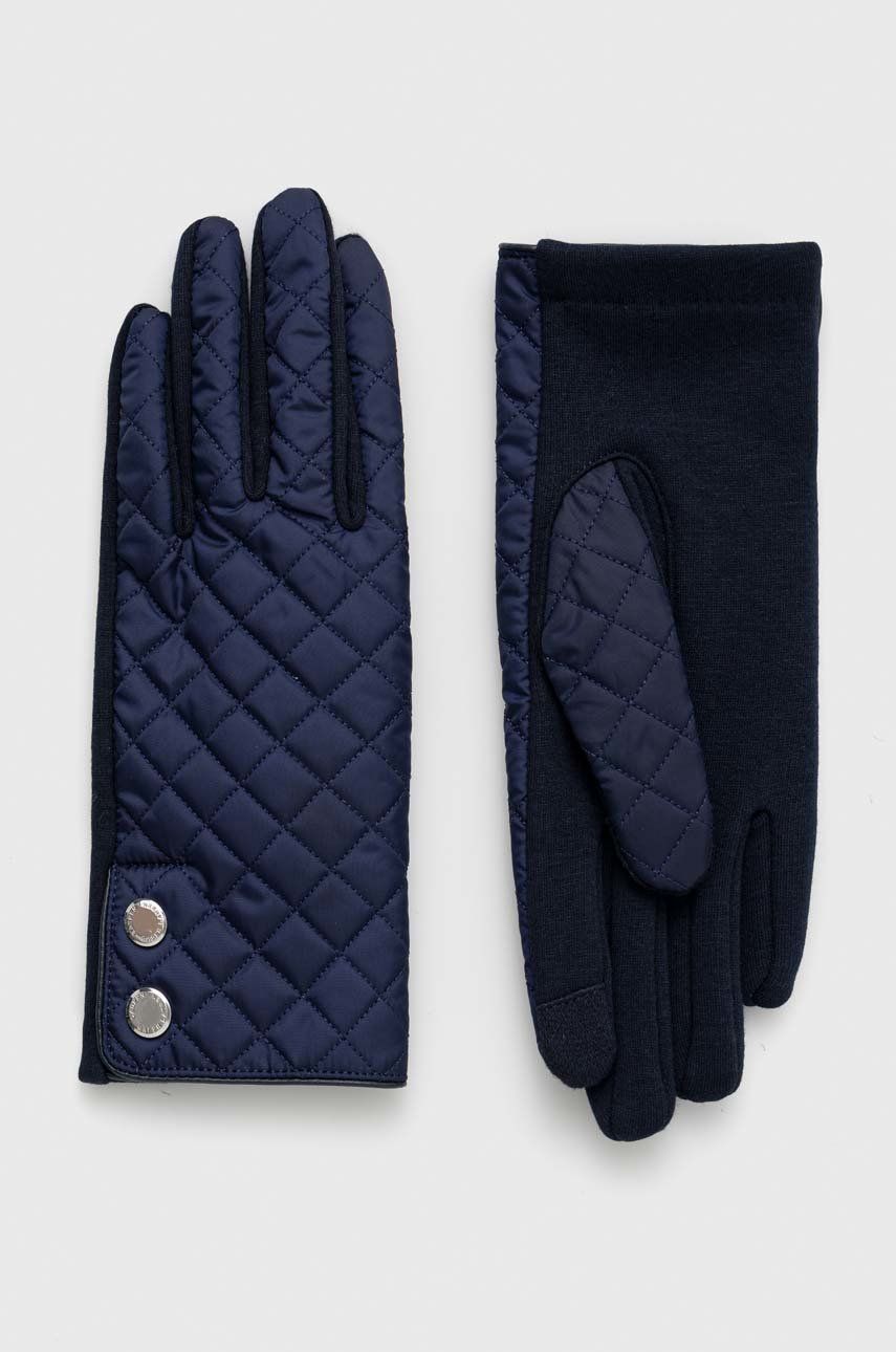 Lauren Ralph Lauren rękawiczki damskie kolor granatowy