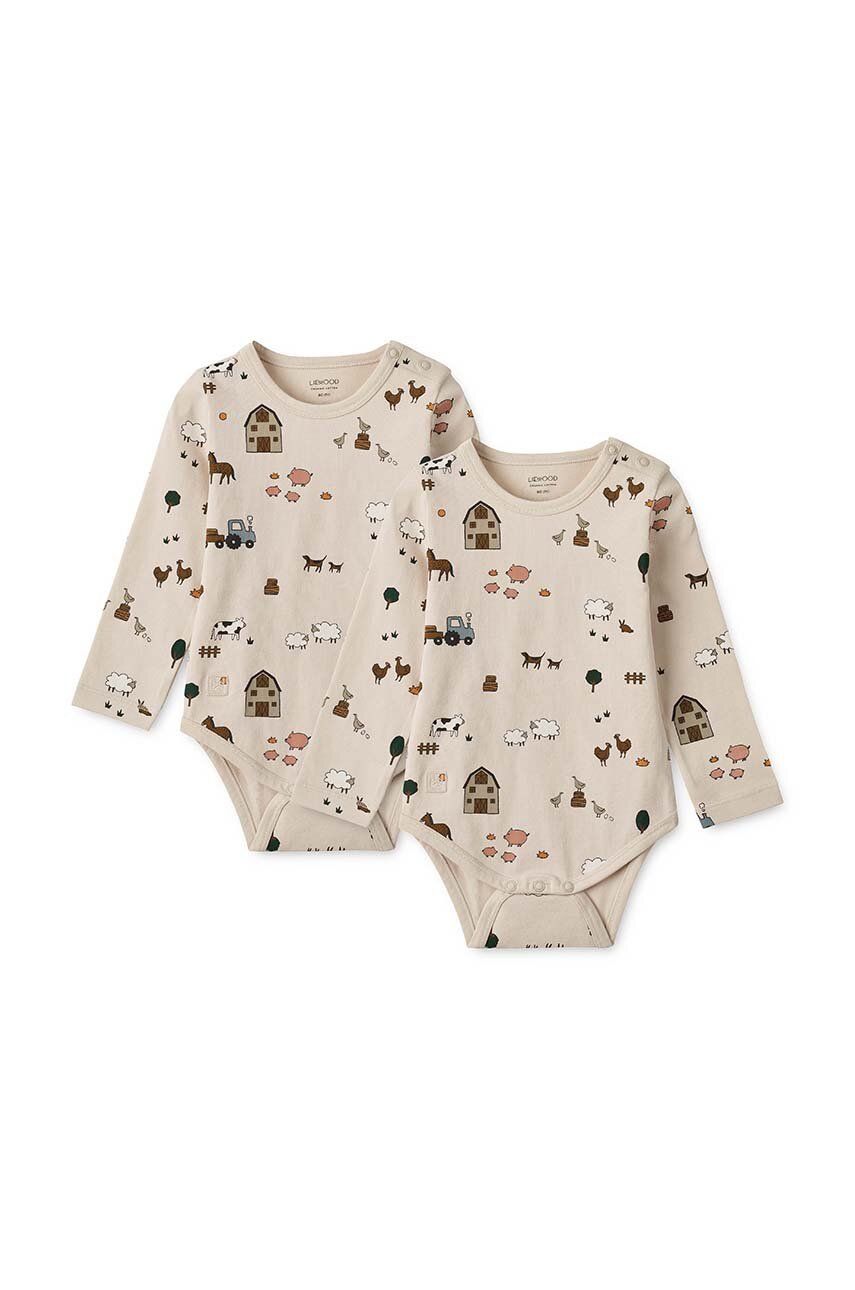 Liewood body bawełniane niemowlęce 2-pack