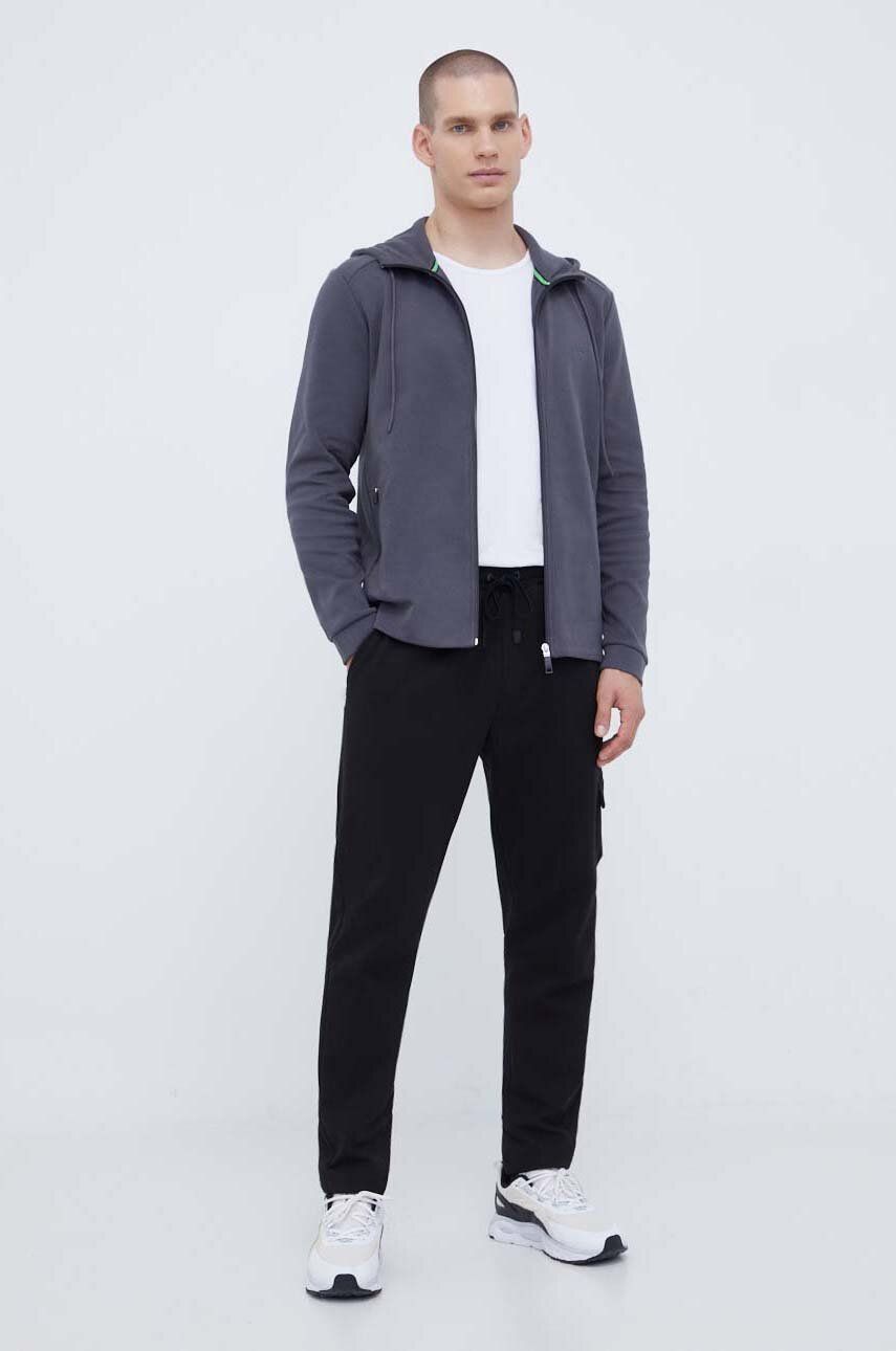Boss Green spodnie dresowe BOSS GREEN kolor czarny gładkie