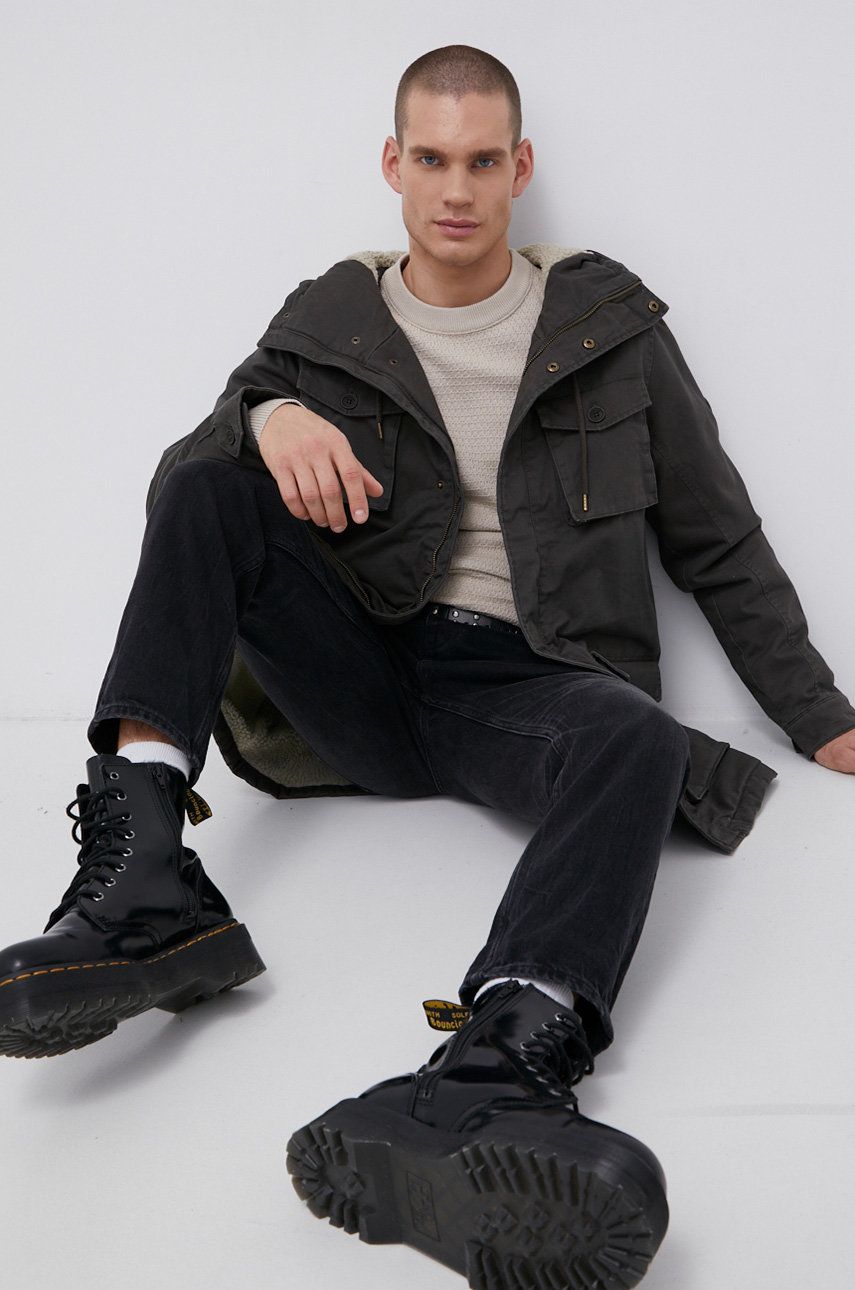 Only & Sons Kurtka męska kolor zielony przejściowa