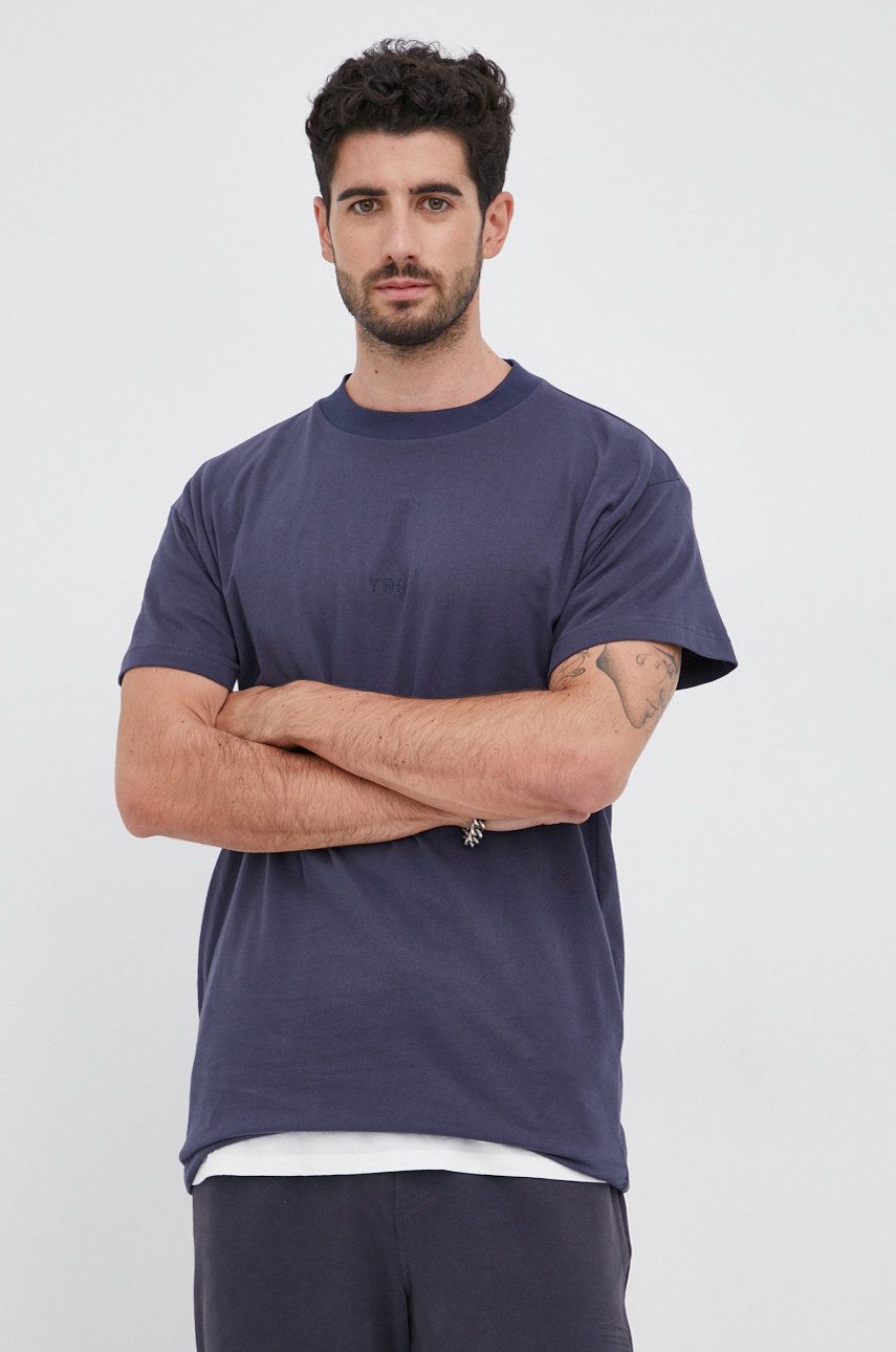 Young Poets Society T-shirt bawełniany 106604 kolor granatowy gładki