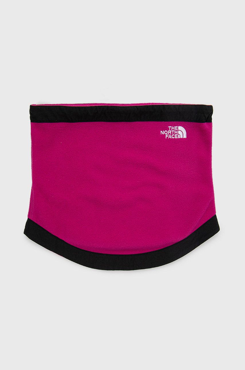 The North Face komin damski kolor różowy gładki