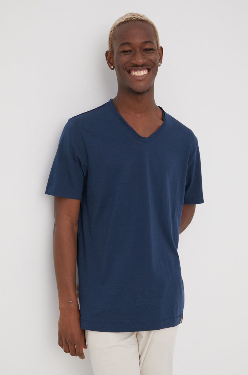 Only & Sons t-shirt męski kolor granatowy gładki