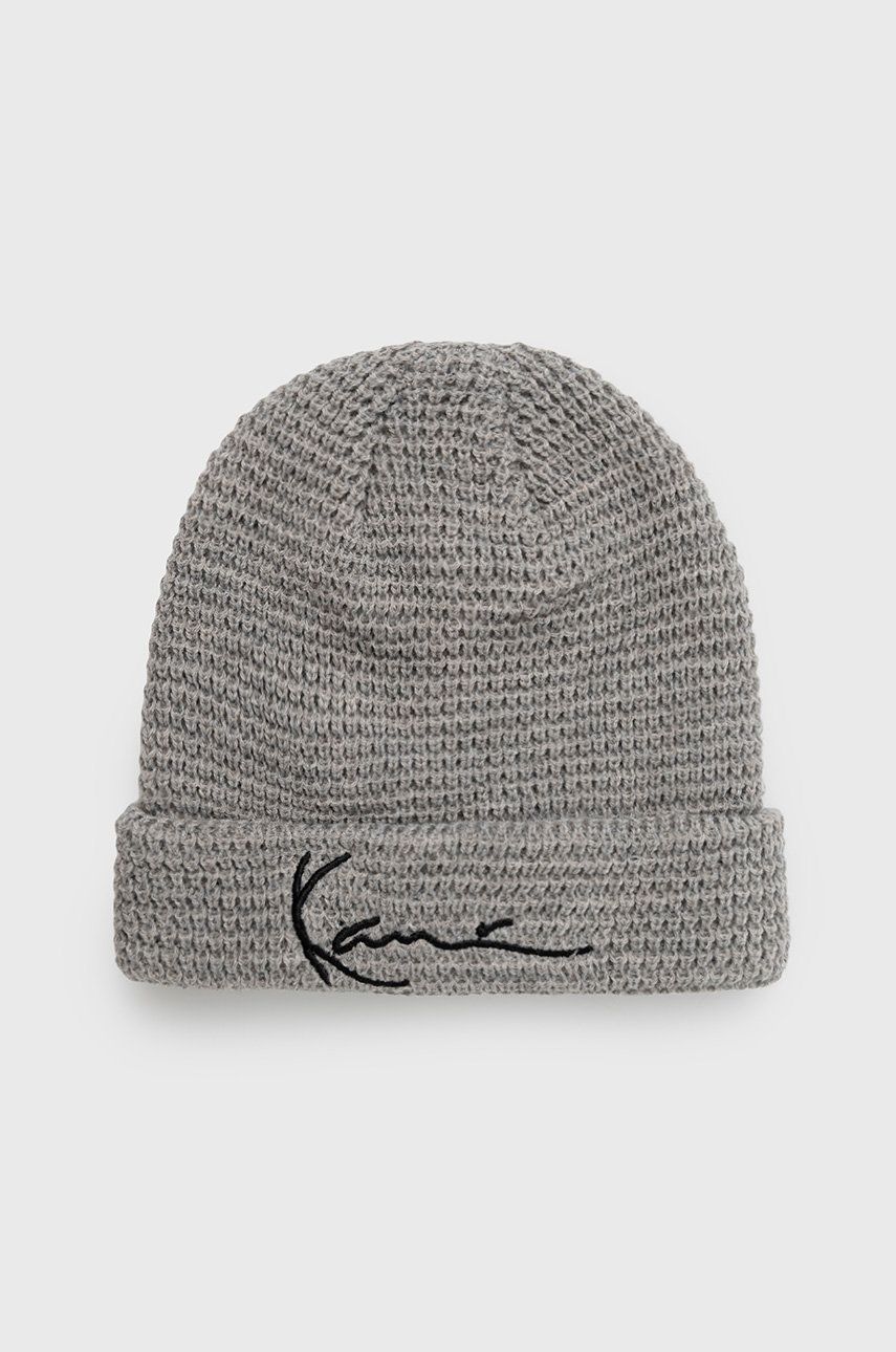 Karl Kani czapka kolor szary z grubej dzianiny 7050673-grey.melan