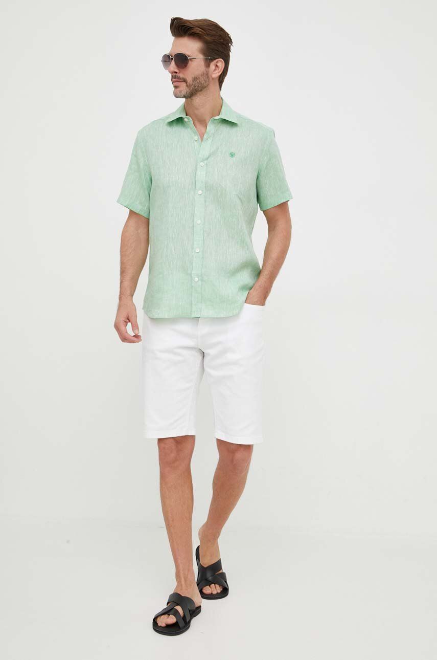 Lindbergh szorty jeansowe męskie kolor biały