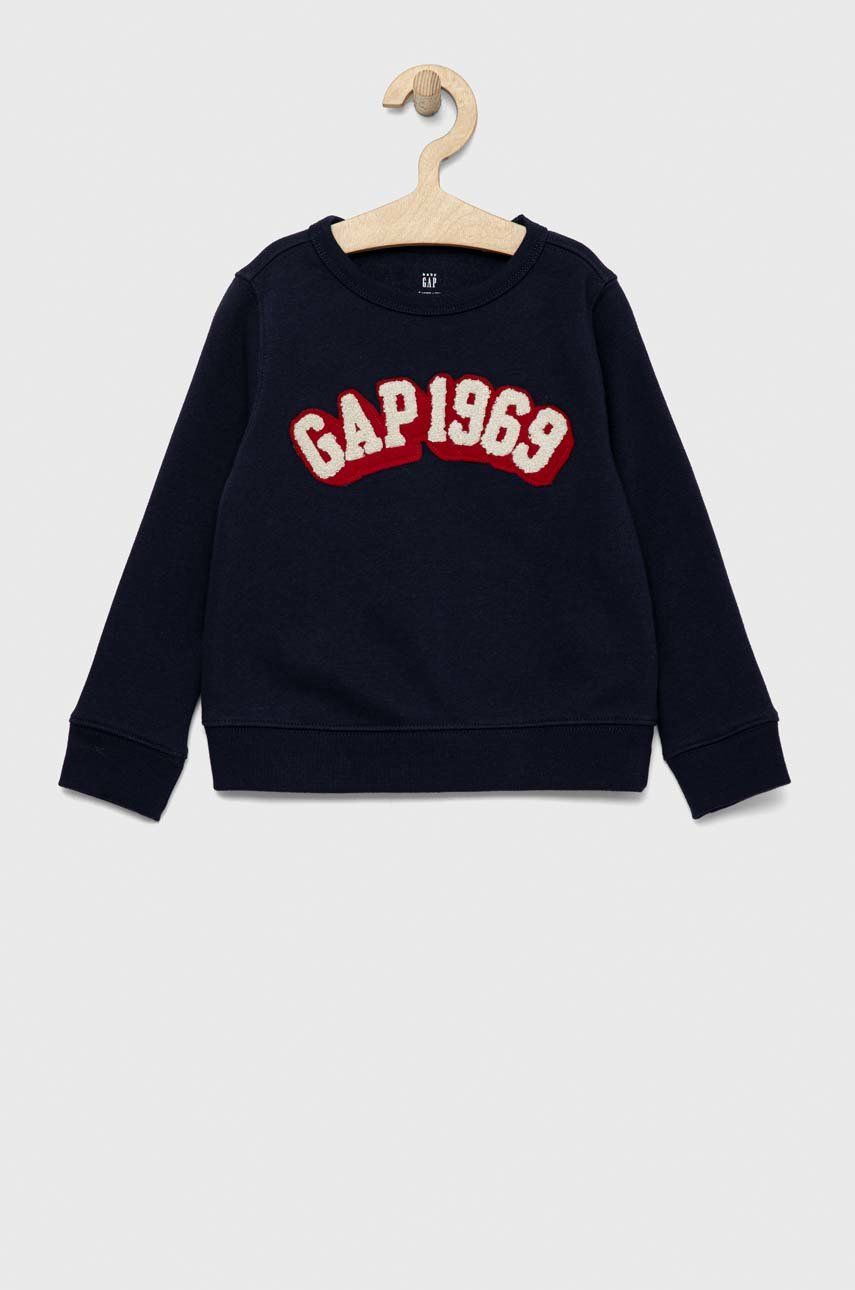 GAP bluza dziecięca kolor granatowy wzorzysta