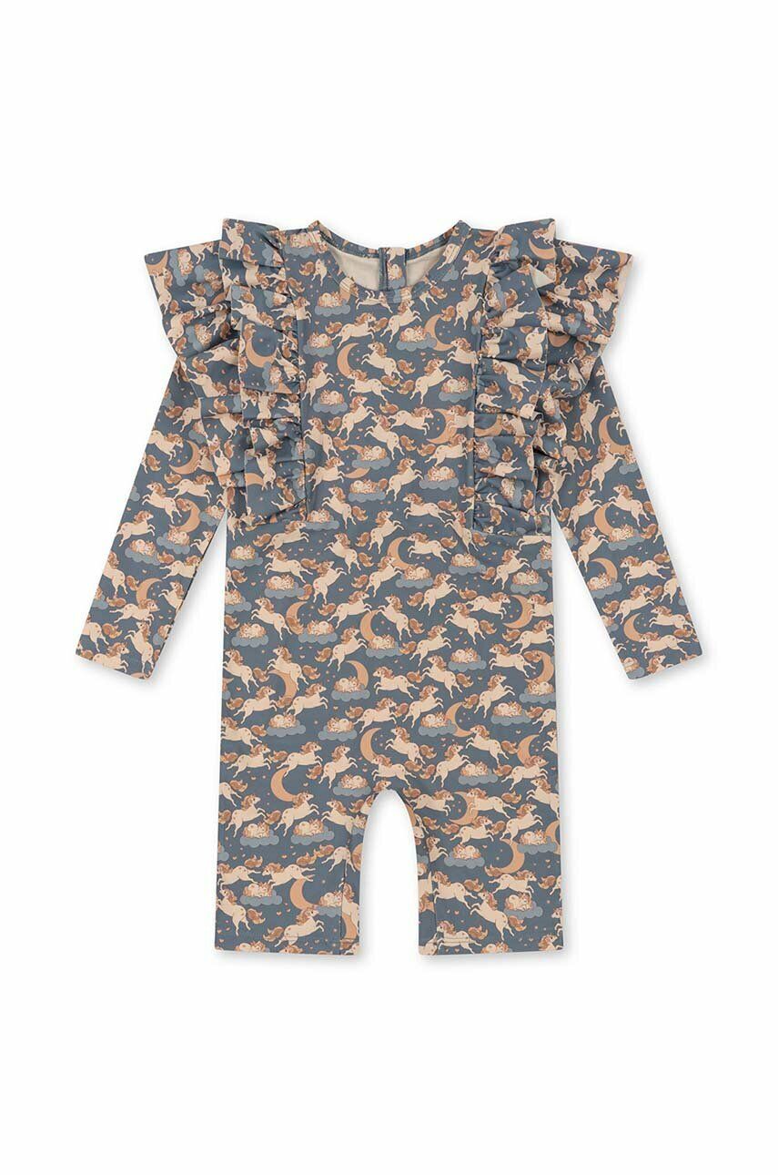 Konges Sløjd jednoczęściowy strój kąpielowy dziecięcy kolor niebieski