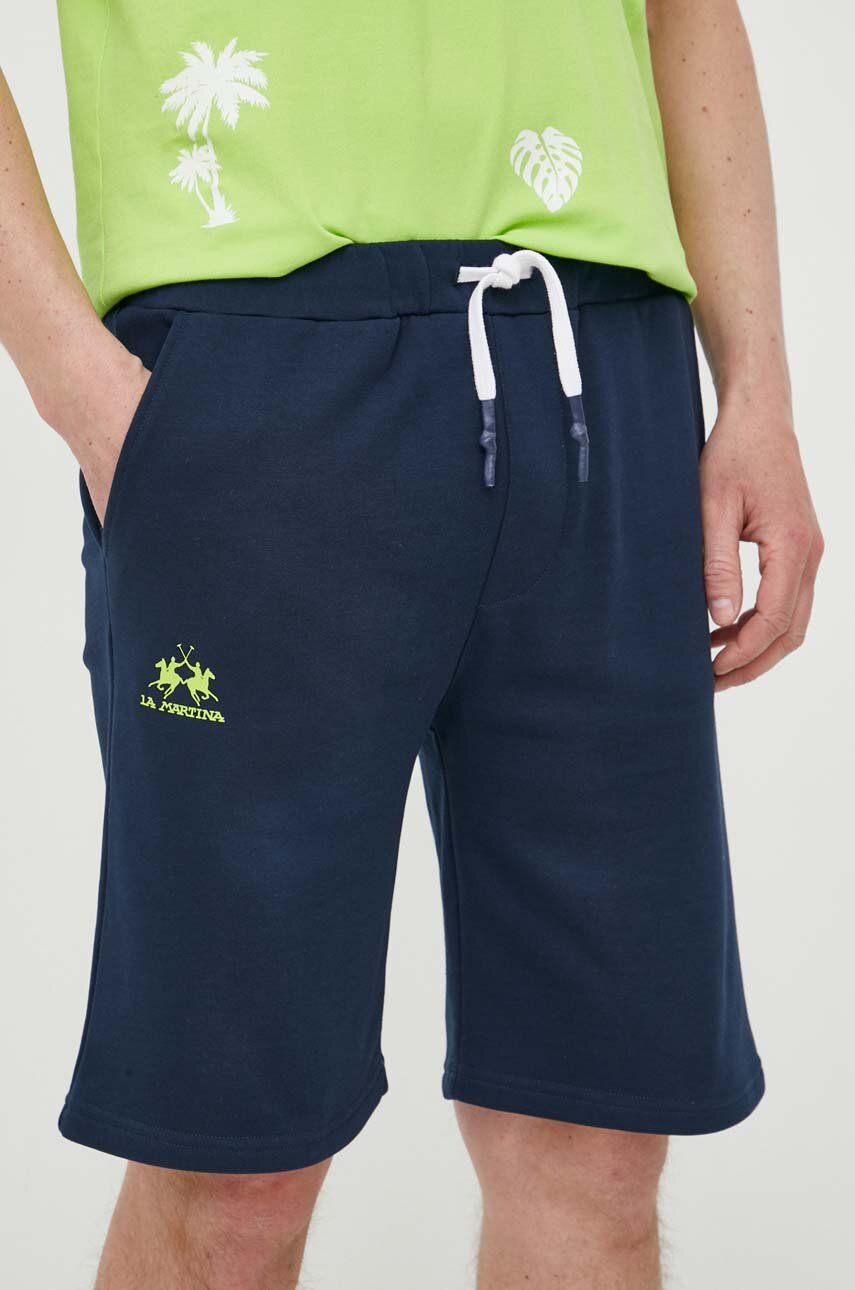 La Martina szorty męskie kolor granatowy