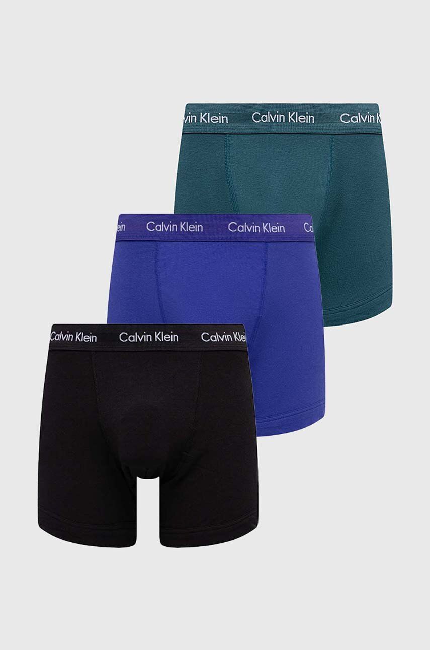Calvin Klein Underwear bokserki 3-pack męskie kolor niebieski
