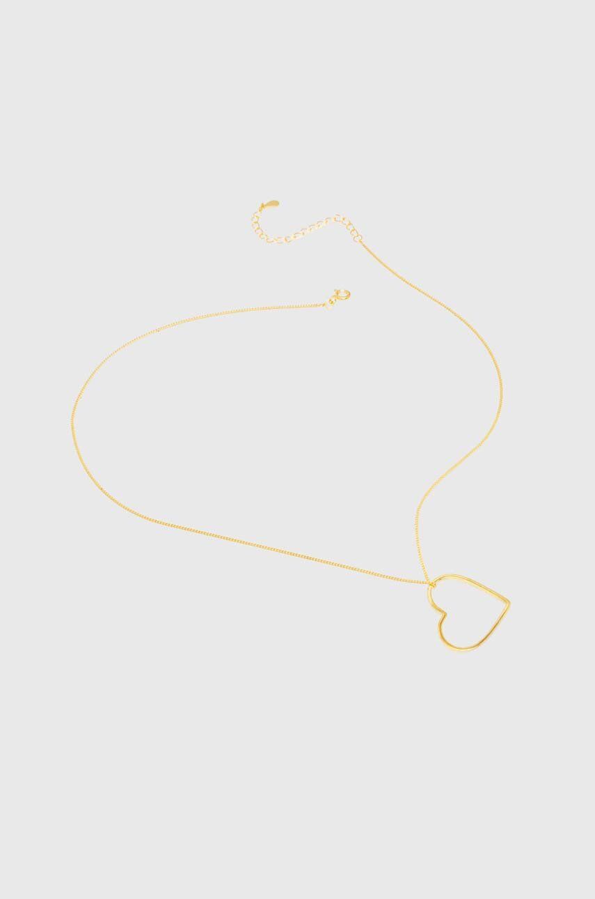 Answear Lab naszyjnik pozłacany