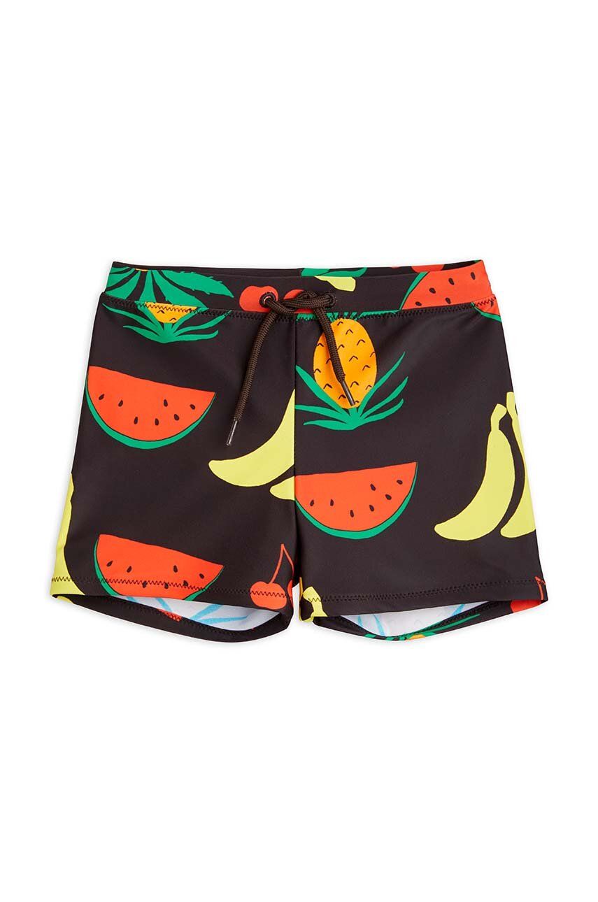 Mini Rodini szorty kąpielowe dziecięce kolor brązowy