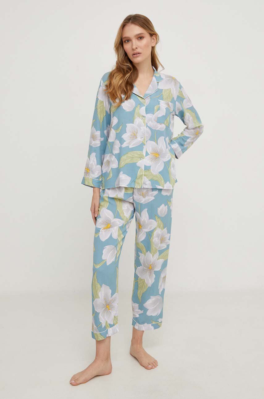 Answear Lab piżama damska kolor niebieski