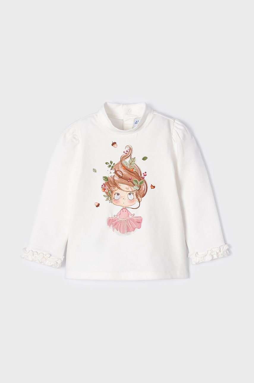 Mayoral longsleeve dziecięcy kolor beżowy
