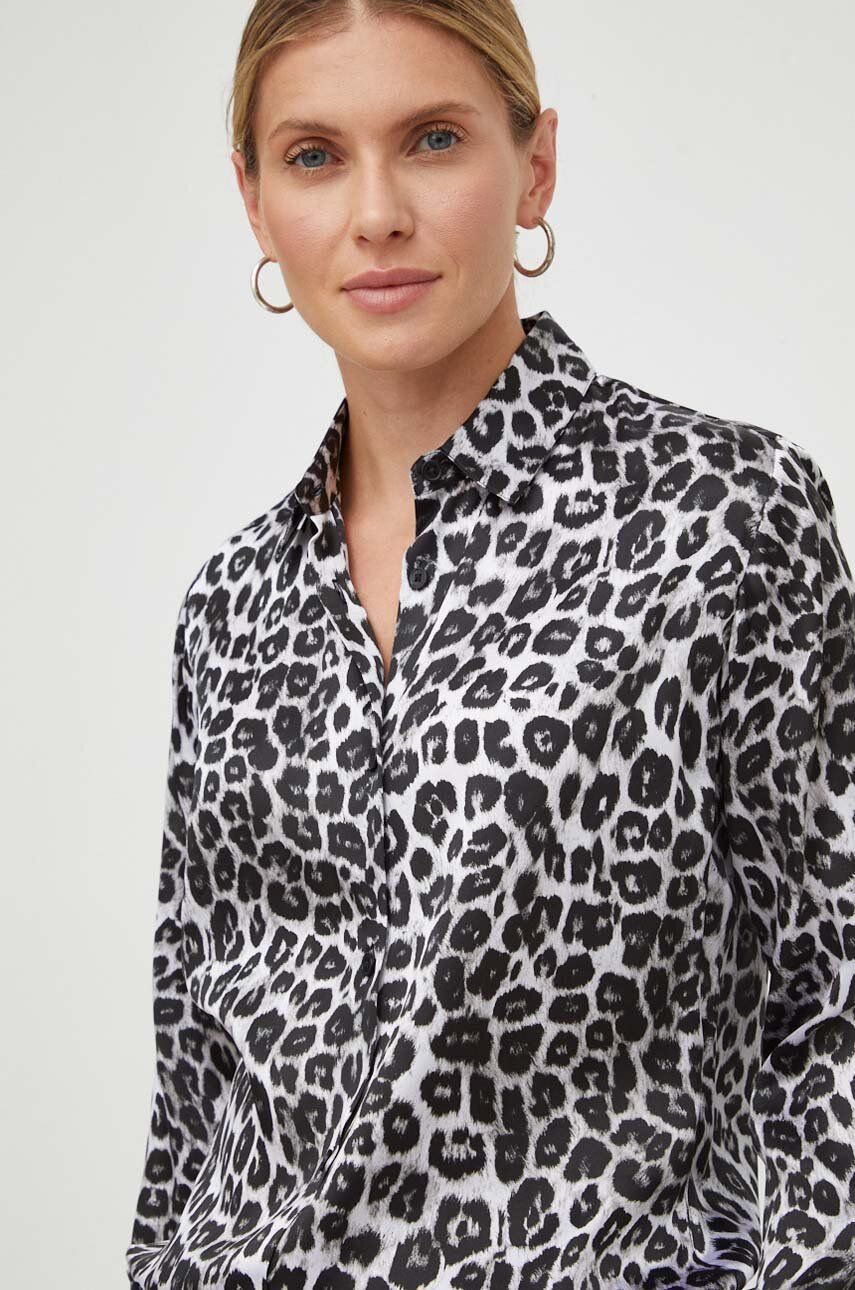 The Kooples koszula jedwabna regular z kołnierzykiem klasycznym