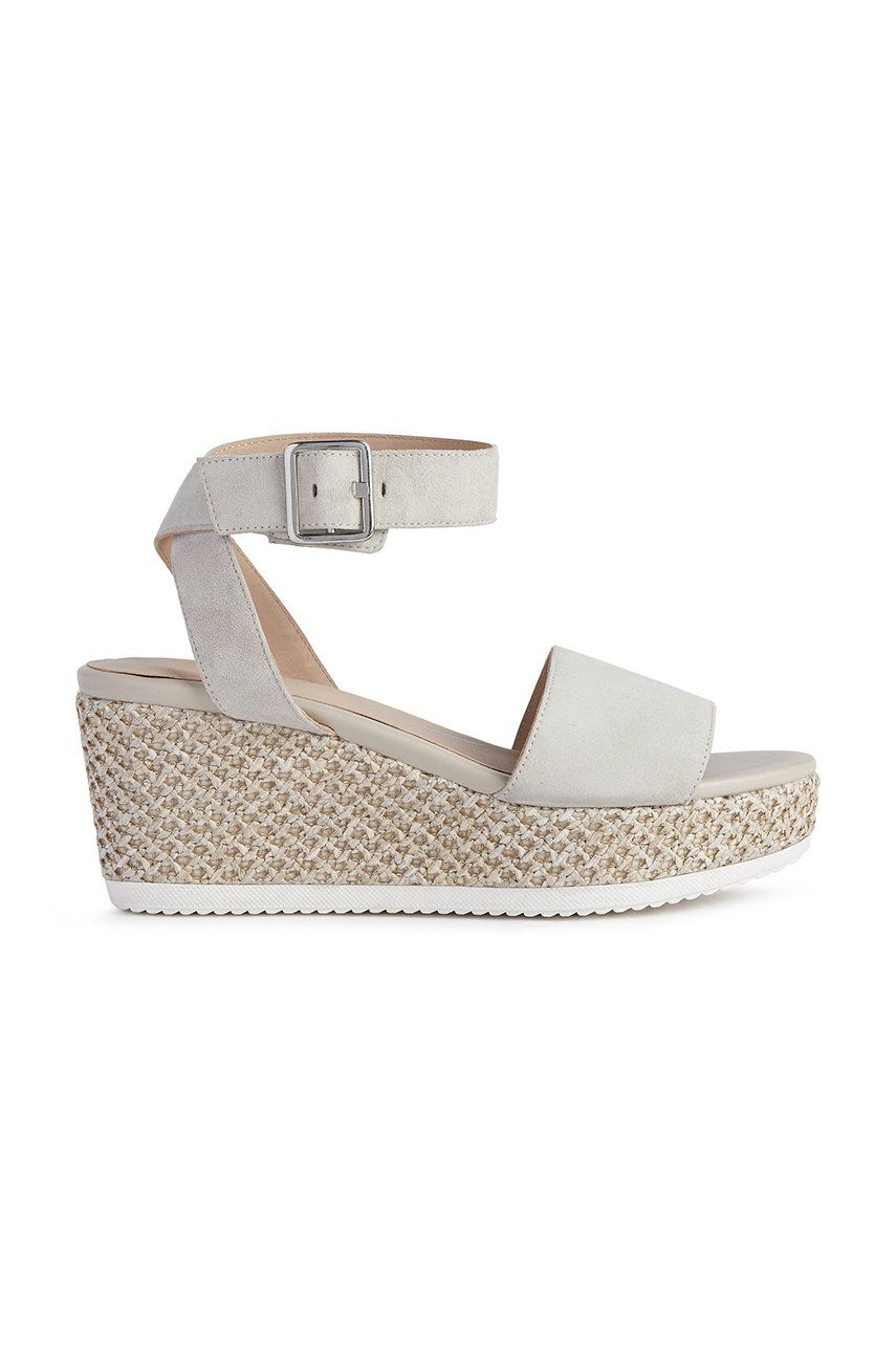 Geox sandały LIPARI damskie kolor beżowy na platformie