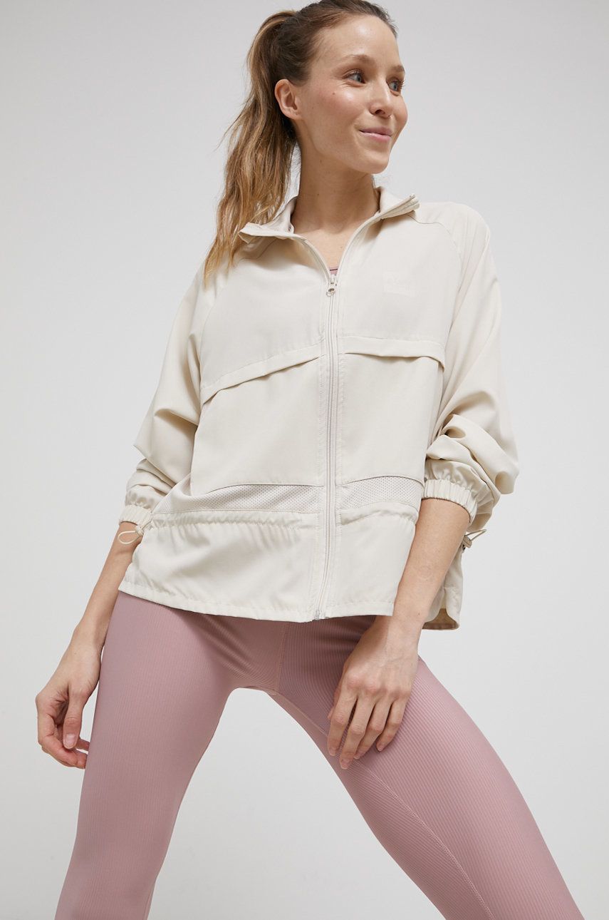 Only Play kurtka damska kolor beżowy przejściowa