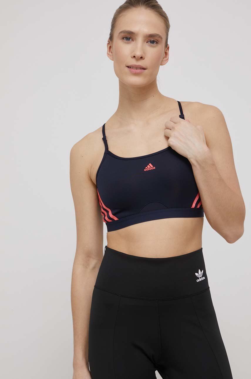 adidas Performance biustonosz sportowy Aeroreact HC7865 kolor granatowy