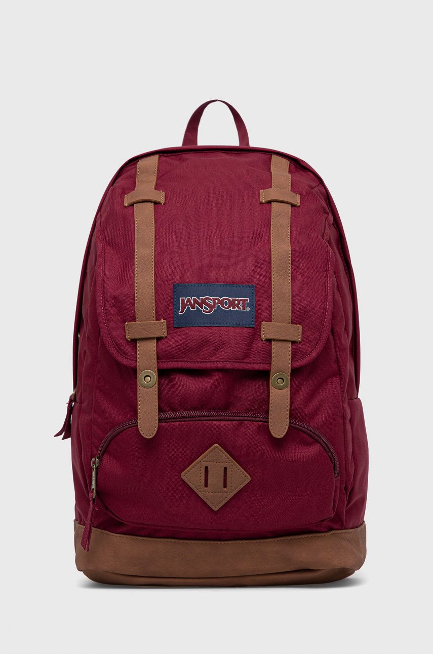 Jansport plecak kolor bordowy duży wzorzysty