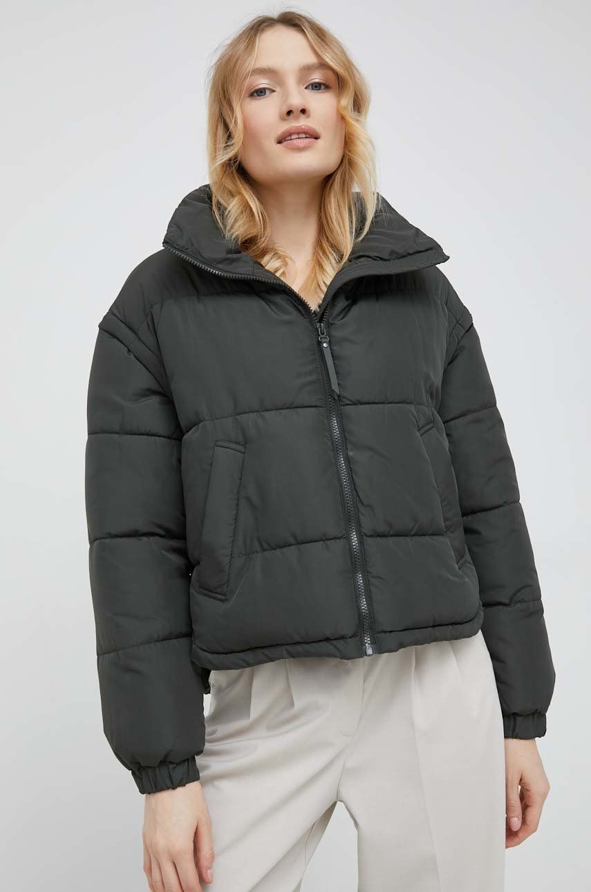 Vero Moda kurtka damska kolor zielony przejściowa