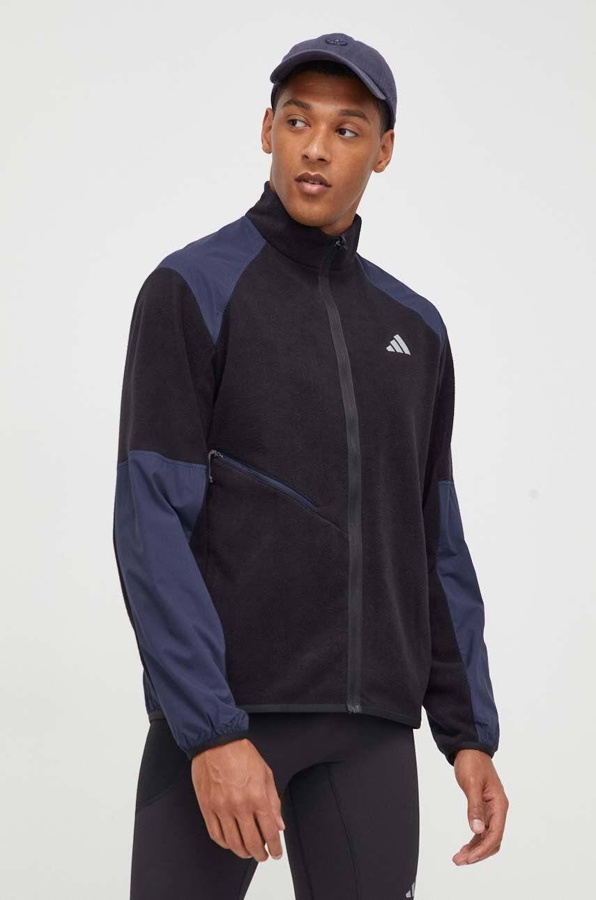 adidas Performance bluza do biegania Ultimate Running kolor czarny wzorzysta