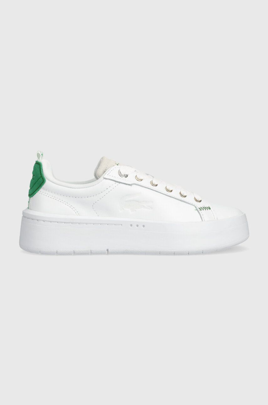 Lacoste sneakersy skórzane CARNABY PLAT 223 2 SFA kolor biały 46SFA0034