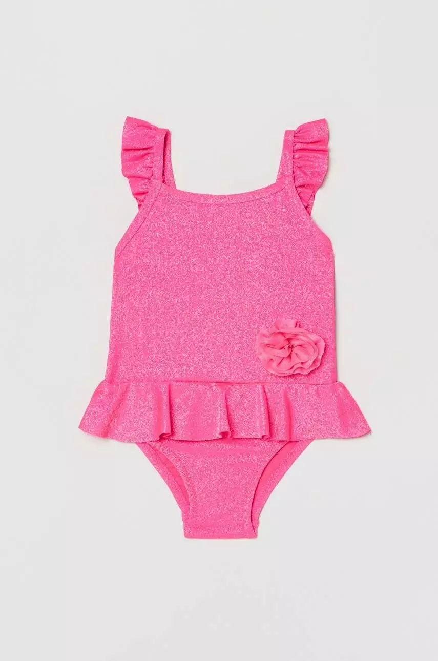 OVS jednoczęściowy strój kąpielowy niemowlęcy kolor niebieski