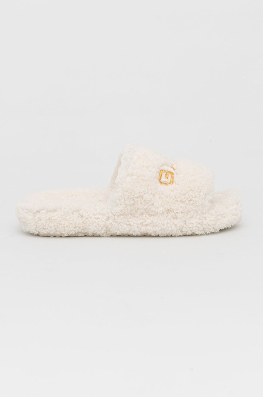 Gant Kapcie wełniane Homesy 23599120.G15 kolor kremowy