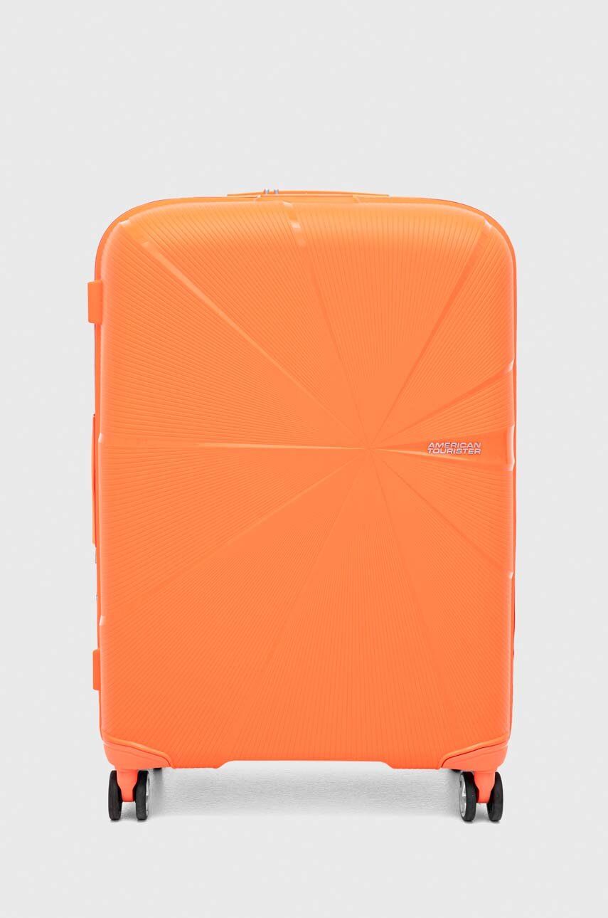 American Tourister walizka kolor pomarańczowy