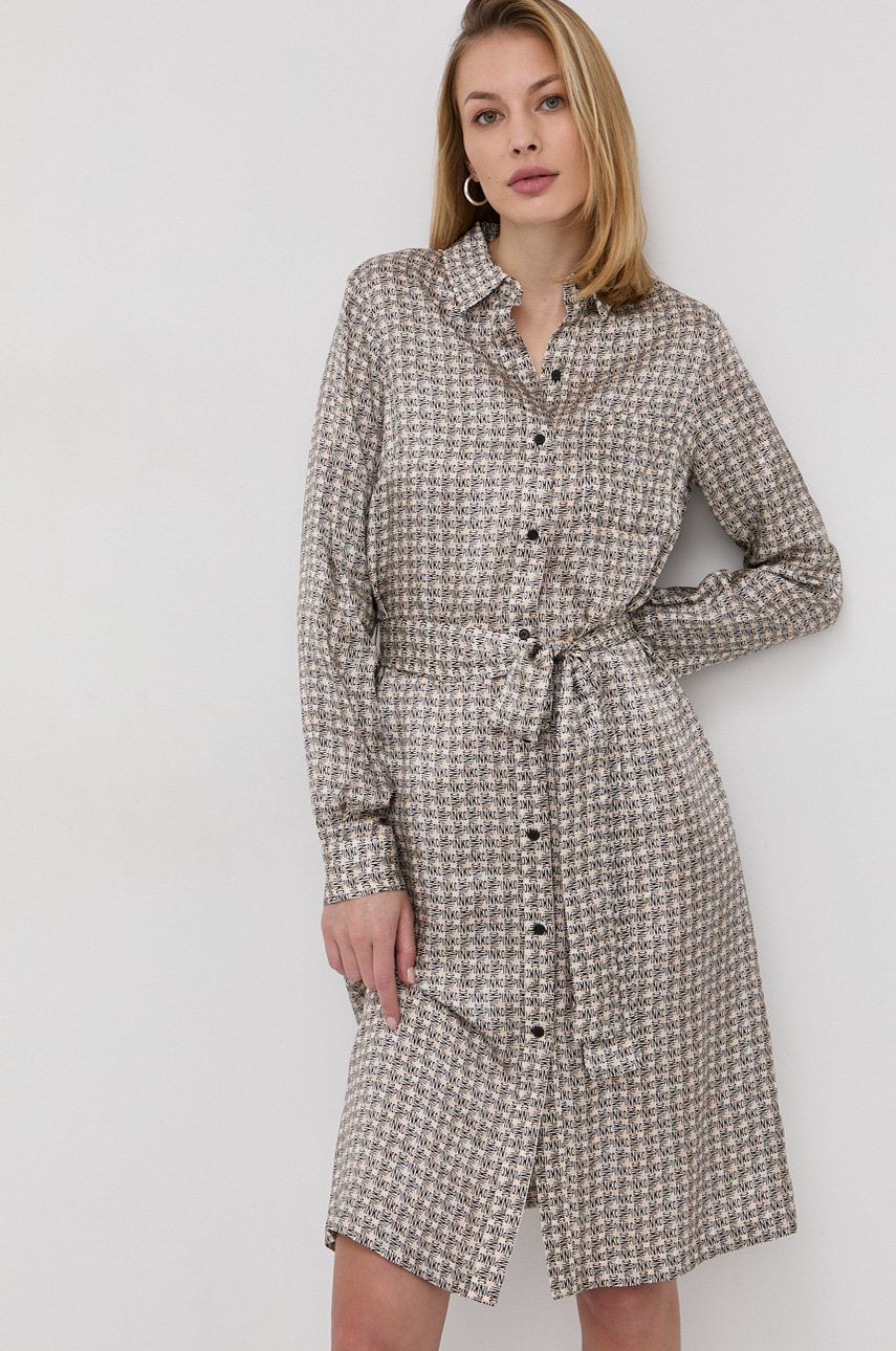 Pinko Sukienka kolor czarny mini prosta