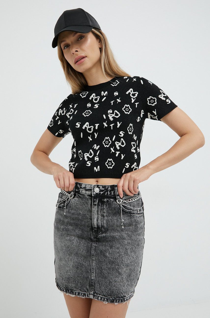 Miss Sixty t-shirt damski kolor czarny