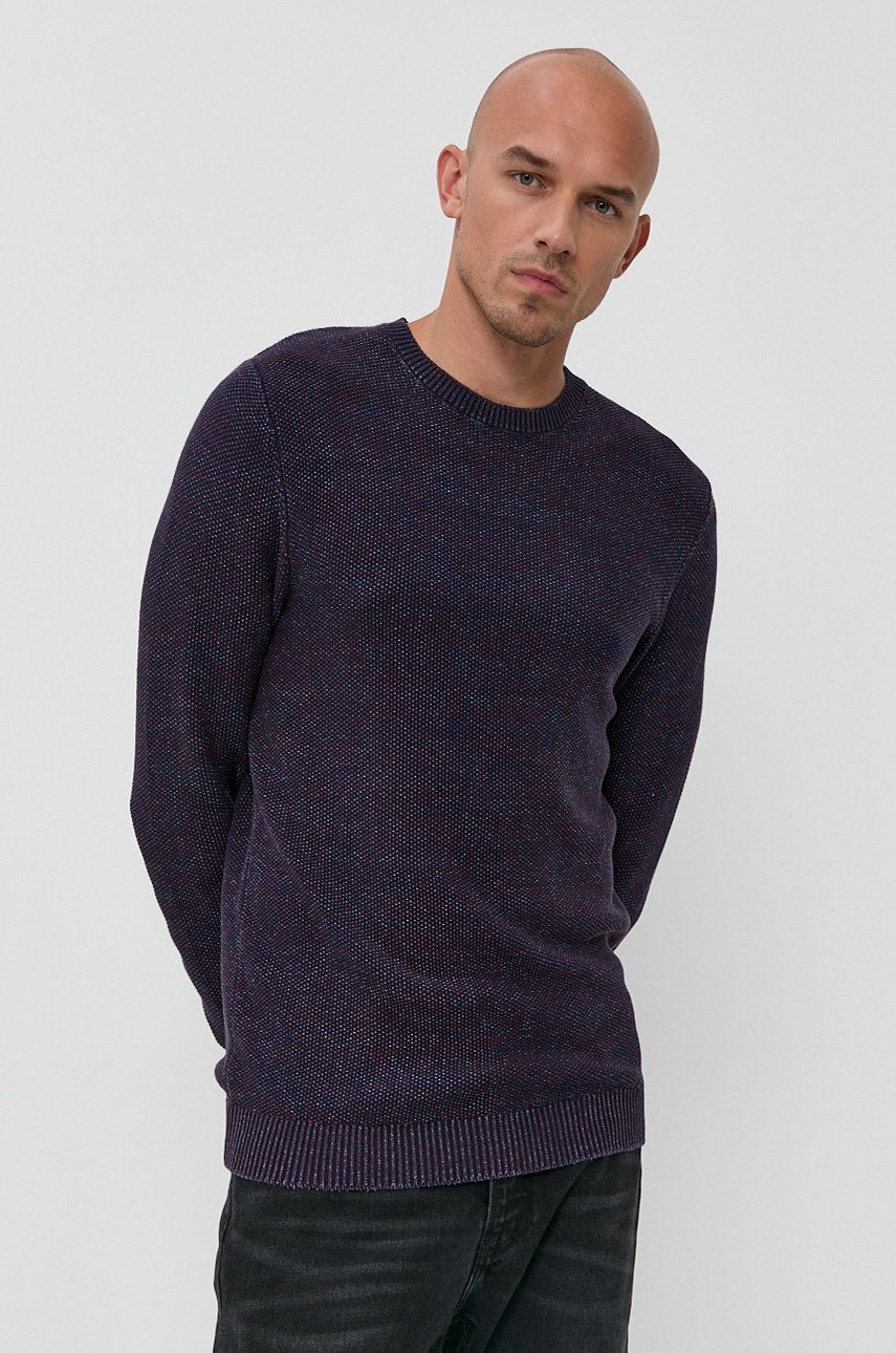 Produkt by Jack & Jones Sweter męski kolor fioletowy