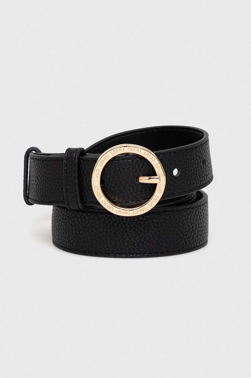 Liu Jo pasek damski kolor czarny