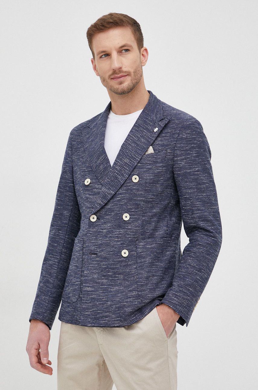 Manuel Ritz marynarka męska kolor granatowy