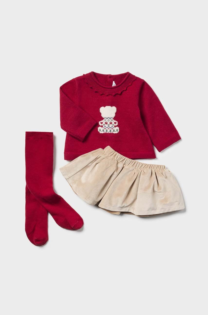 Mayoral Newborn komplet niemowlęcy kolor czerwony